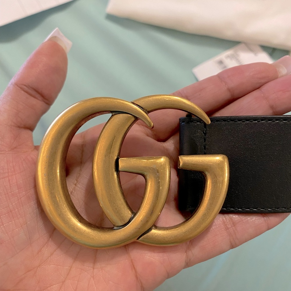 Gucci Belt Authentic two holes added. Great condition.